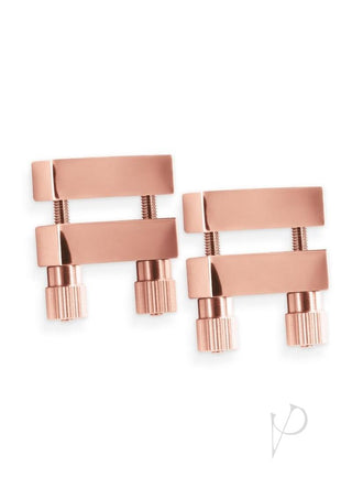 Bound Nipple Clamps V1 - Metal/Rose Gold