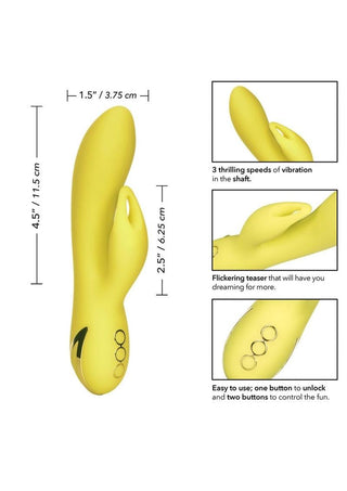 California Dreaming Venice Vixen Silicone USB Rechargeable Multifunction Vibrator Waterproof