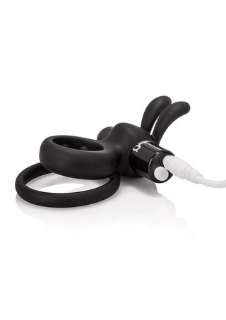 Charged Ohare Rechargeable Silicone Waterproof Rabbit Cock Ring