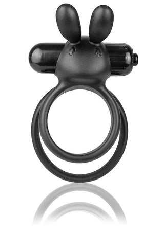 Charged Ohare XL Silicone USB Rechargeable Wearable Rabbit Vibe C-Ring Black (Individual