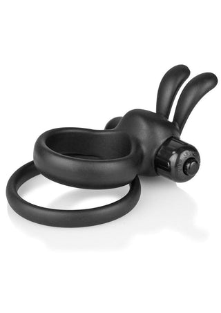 Charged Ohare XL Silicone USB Rechargeable Wearable Rabbit Vibe C-Ring Black (Individual