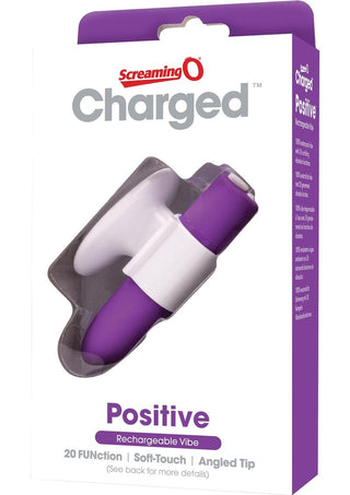 Charged Positive Rechargeable Waterproof Vibe - Purple