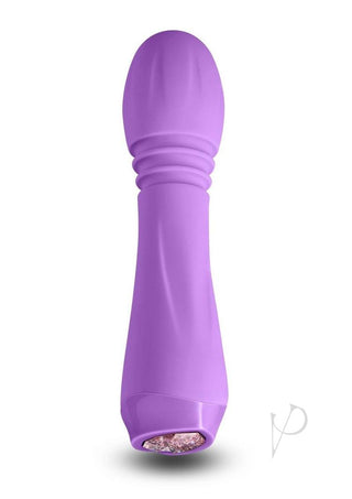 Charms Flora Rechargeable Silicone Mini Vibrator - Purple