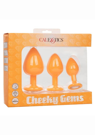 Cheeky Gems Silicone Anal Training Kit - Orange