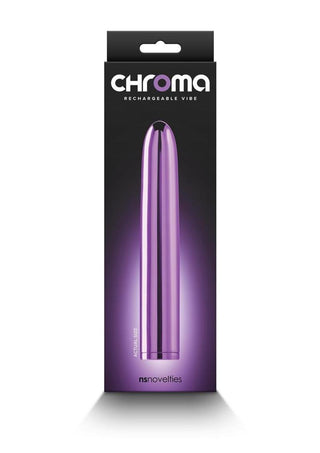 Chroma Classic Rechargeable Vibrator - Purple - 7in