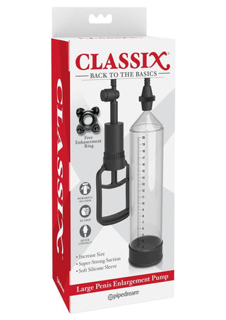 Classix Penis Enlargement Pump - Clear - Large