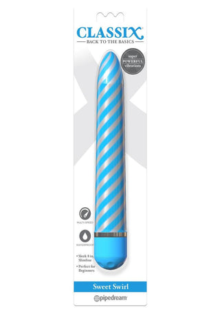 Classix Sweet Swirl Vibrator - Blue