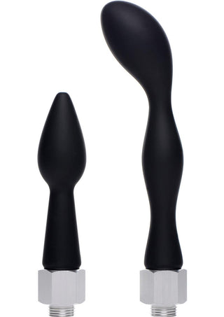 Cleanstream Silicone Enema Attachment - Black - Set