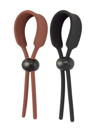 Cock Loops Adjustable Cock Ties - Black/Brown