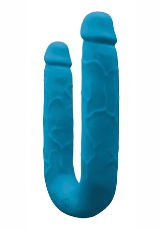 Colours DP Pleasures Silicone Double Dildo - Blue