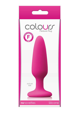 Colours Pleasure Plug Silicone Butt Plug - Pink - Small