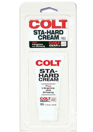 Colt Sta-Hard Cream Male Genital Desensitizer - 2oz