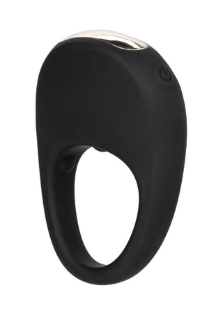 Couples's Enhancers Silicone Rechargeable Pleasure Ring - Black