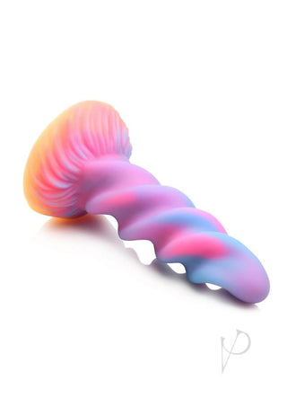 Creature Cocks Galatic Cock Alien Creature Glow In The Dark Silicone Dildo - Glow In The Dark/Multicolor