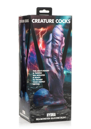 Creature Cocks Hydra Sea Monster Silicone Dildo - Blue/Purple