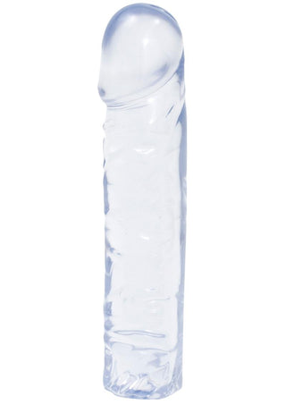 Crystal Jellies Classic Dildo - Clear - 8in