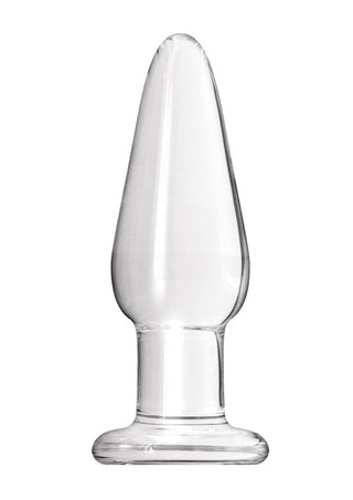 Crystal Premium Glass Butt Plug - Clear