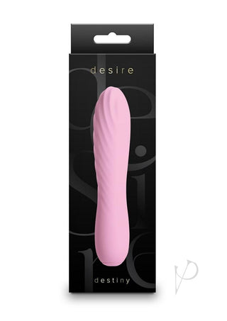 Desire Destiny Rechargeable Silicone Vibrator - Pink