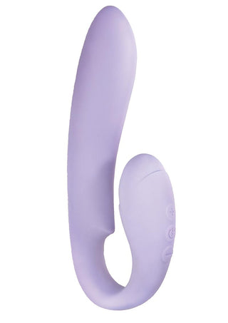 Devine Vibes Double Deuce Rechargeable Silicone Dual Motor Vibrator - Lavender/Purple