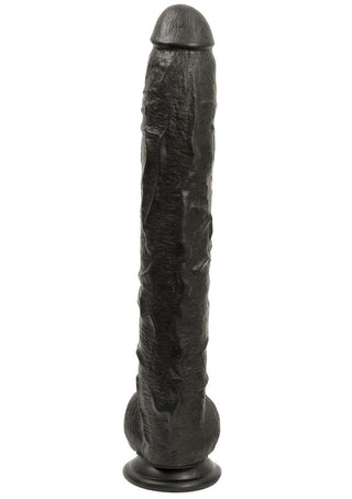 Dick Rambone Dildo - Black - 17in - Bulk