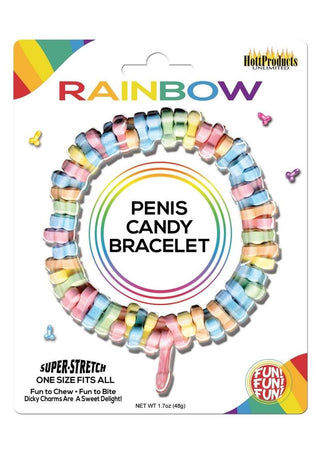 Dicky Charms Multi Flavored Penis Shaped Candy In A Super Stretch Bracelet