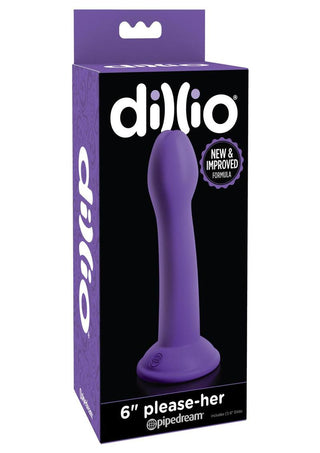 Dillio Please-Her Dildo - Purple - 6in