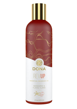 DONA Revup Vegan Massage Oil Revup Mandarin and Ylang Ylang - 4oz