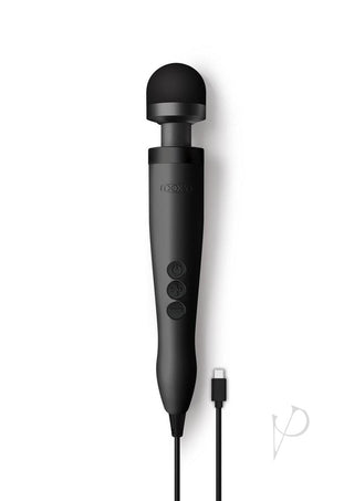 Doxy USB-C Wand Rechargeable Vibrating Body Massager - Black/Matte Black