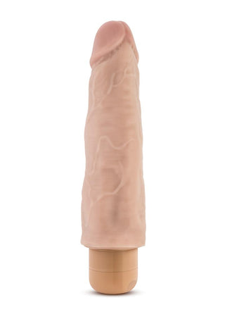 Dr. Skin Cock Vibe 14 Vibrating Dildo - Flesh/Vanilla - 8in