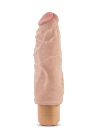 Dr. Skin Cock Vibe 9 Vibrating Dildo - Flesh/Vanilla - 7in