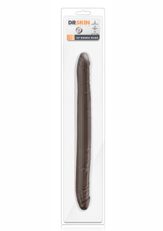 Dr. Skin Double Dildo - Chocolate - 16in