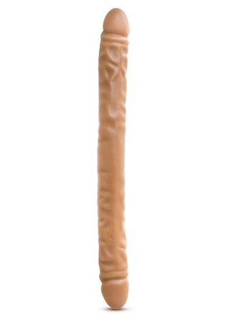 Dr. Skin Double Dildo - Brown/Caramel - 18in