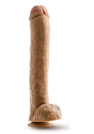 Dr. Skin Dr. Michael Dildo with Balls and Suction Cup - Caramel - 14in