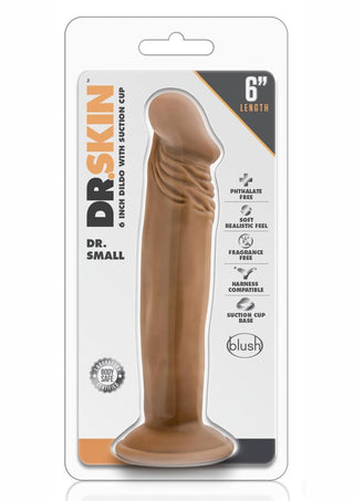 Dr. Skin Dr. Small Dildo - Brown/Caramel - 6in