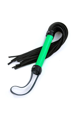 Electra Play Things Pu Leather Flogger - Green