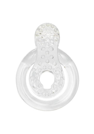 Elite Sexual Exciter Crystal Vibrating Cock Ring with Clitoral Stimulation