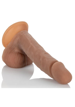 Emperor Ballsy Lifelike Dildo with Balls - Brown/Chocolate - 6in