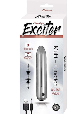 Exciter Multi Function Rechargeable Bullet - Silver