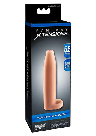 Fantasy X-Tensions Real Feel Enhancer Sleeve - Flesh - 5.5in