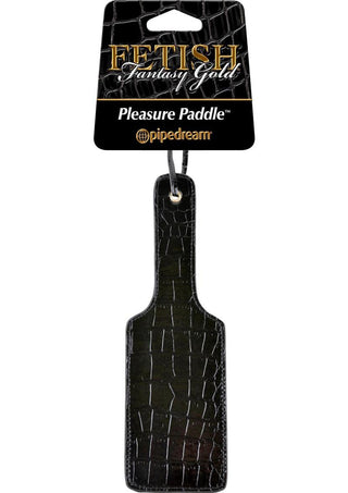 Fetish Fantasy Gold Pleasure Paddle - Black