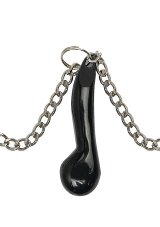 Fetish Fantasy Series Heavyweight Nipple Clamps - Black/Metal/Silver