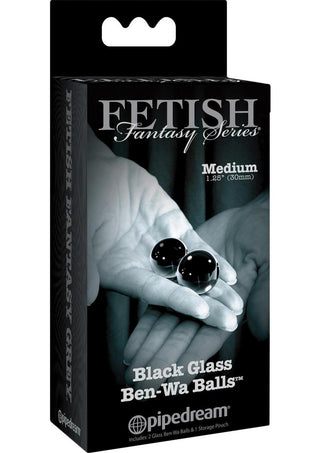 Fetish Fantasy Series Limited Edition Glass Ben-Wa Ball - Black - Medium - 1.25in Diameter