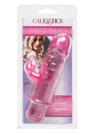 First Time Bunny Teaser Vibrator Waterproof - Pink