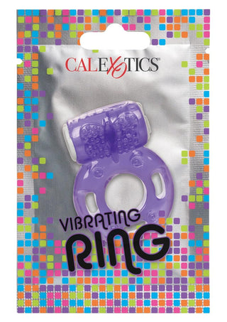 Foil Pack Vibrating Cock Ring - Purple