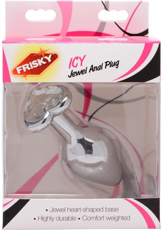 Frisky Icy Jewel Anal Plug - Gray/Metal