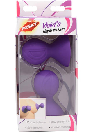 Frisky Violet's Silicone Nipple Suckers - Purple