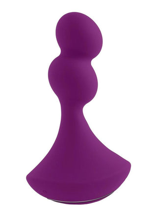 Gender X Ball Game Rechargeable Silicone Rotating Vibrator - Purple