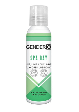 Gender X Spa Day Water Based Flavored Lubricant 2oz - Mint