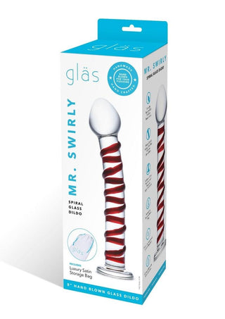 Glas Mr Swirly Dildo - Red