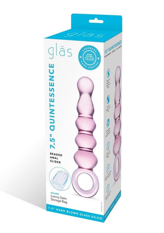 Glas Quintessence Beaded Anal Slider - Pink/Purple